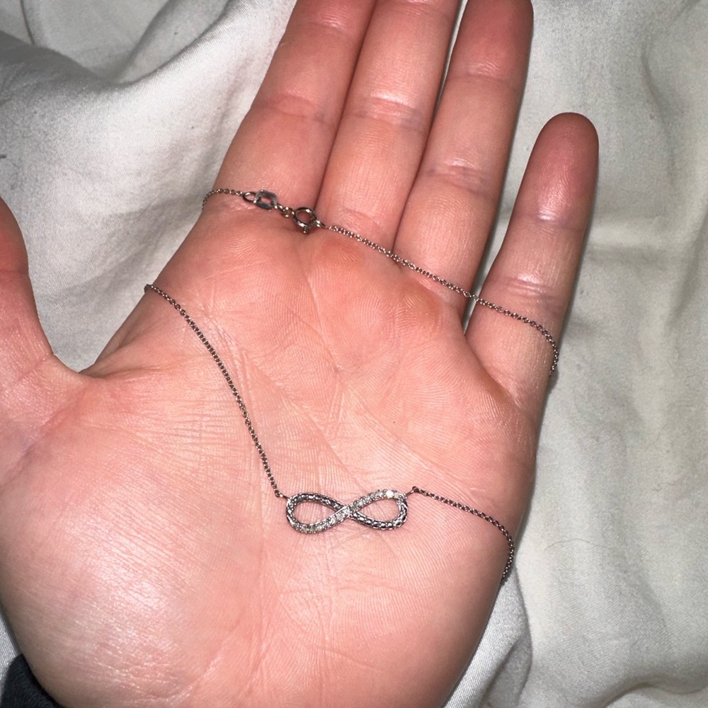 Tiffany diamond infinity necklace